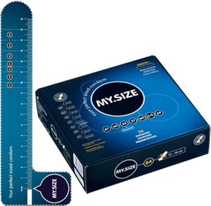 Foto van een doosje My.Size condooms met als maat 64.