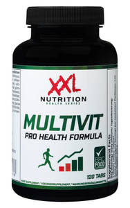 Een potje multivit van het merk xxlnutrition.
