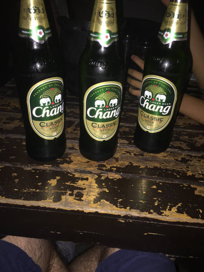 Afbeelding van Chang bier in Thailand.